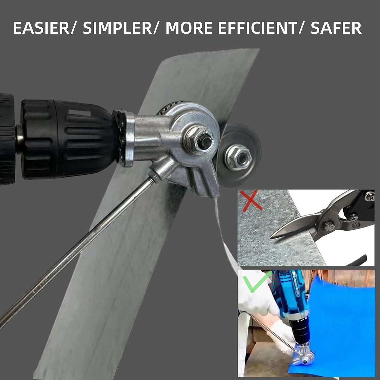 New Sheet Metal Cutter Drill Attachment,Electric Drill