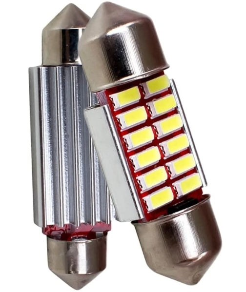 Festoon LED Bulb Super Bright CANBUS 12-SMD 4014 Chipsets (31mm,36mm,41mm)