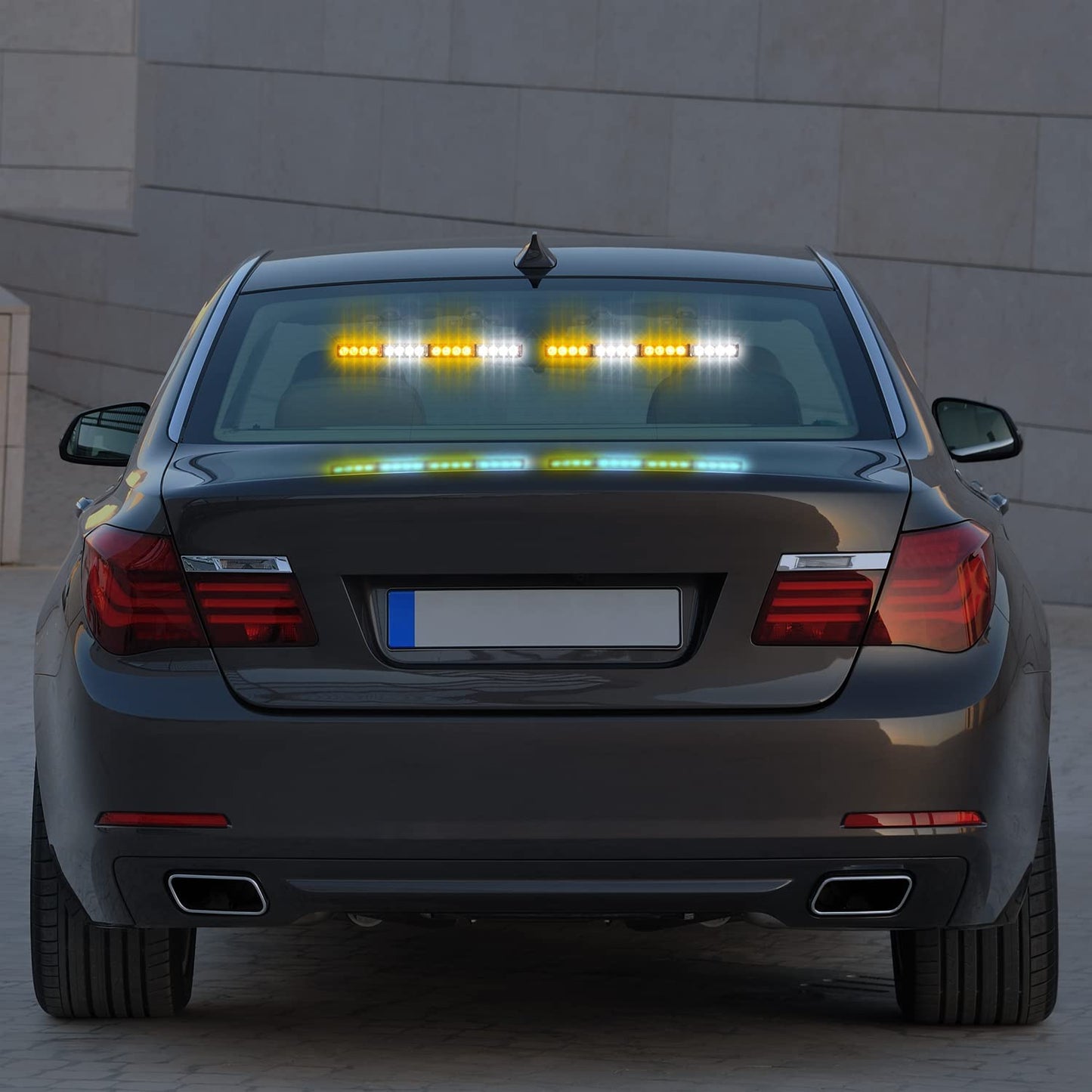 LED Traffic Advisor Strobe Light Bars 32-LED 2 in 1