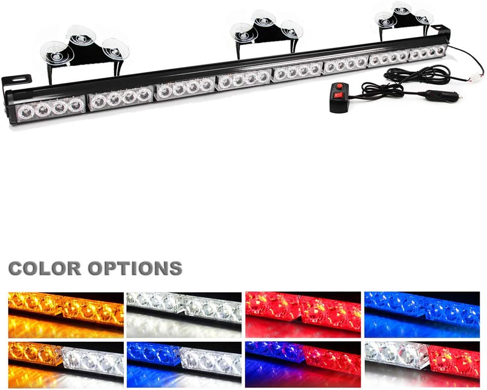 36" High Intensity Strobe Light Bar Color White