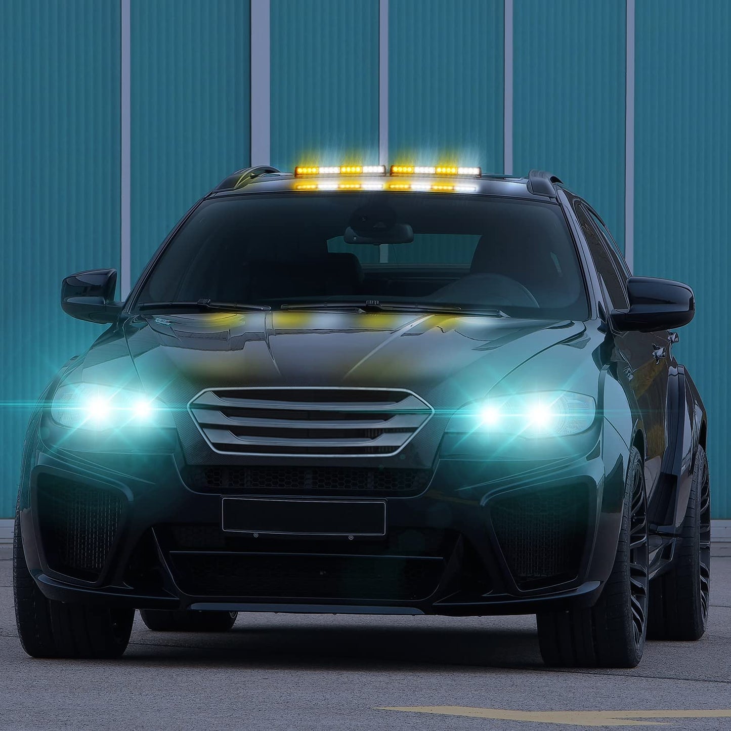 LED Traffic Advisor Strobe Light Bars 32-LED 2 in 1