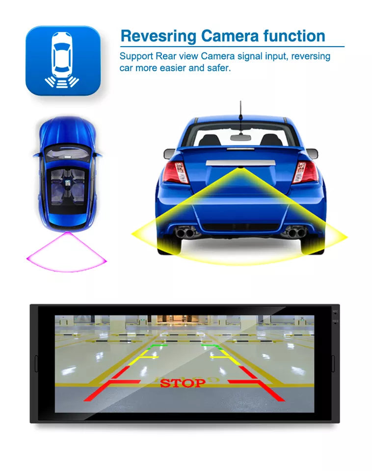 6.9 Inch Single Din Android Radio Touchscreen Gps Wifi Reverse Camera