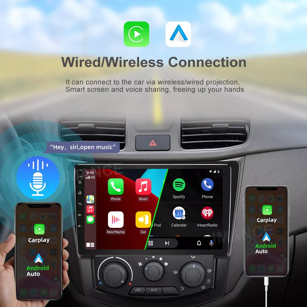 9 inch Double Din Android Touch Screen Media Player Carplay Android Auto GPS Wifi Reverse Camera