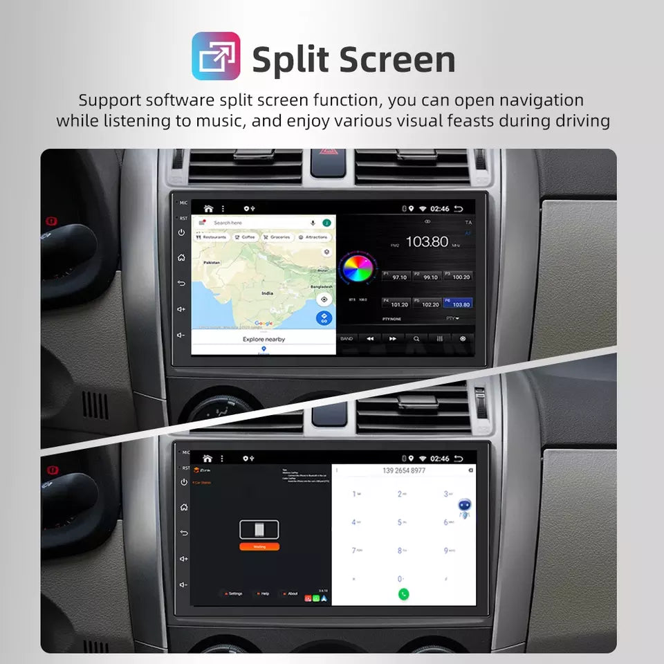 Double Din Radio Compatible with Apple Carplay & Android Auto, 7  InchesTouchscreen Car Stereo with Bluetooth, Backup Camera