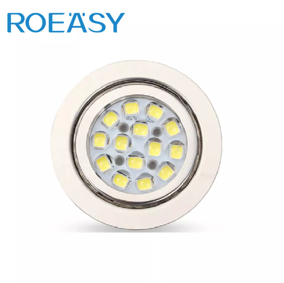 Chrome color round Led Panel Light 2W