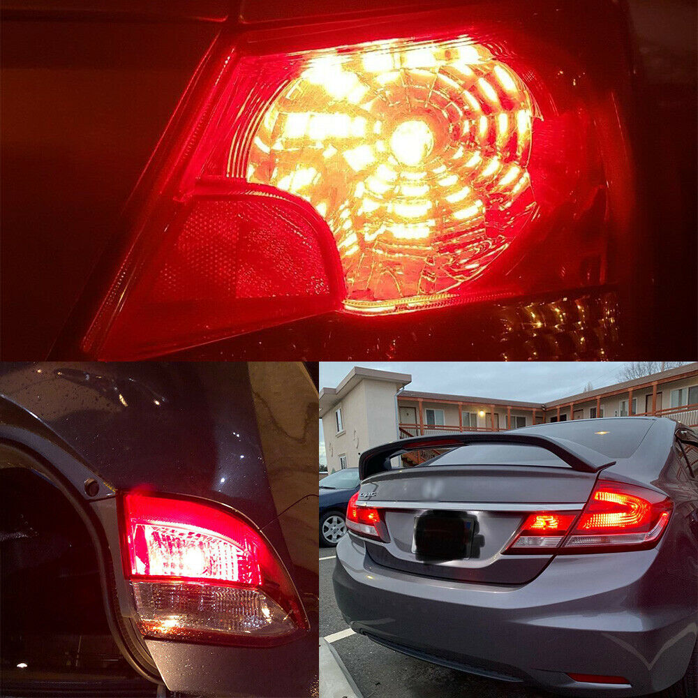 1157 Red LED Strobe Flashing Safety Alert Bright Brake Tail Light